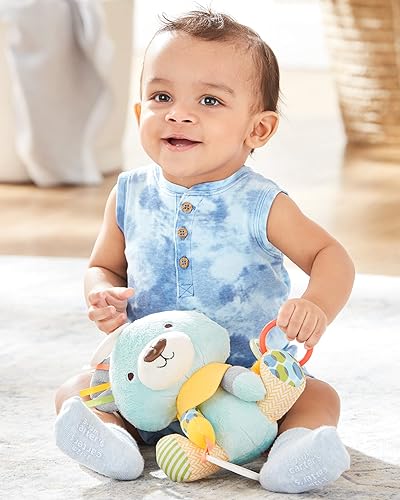 Miniatura 4 de Skip Hop Bandana Buddies - Juguete de actividad y dentición para bebé con sonajero y texturas multisensorial, oso