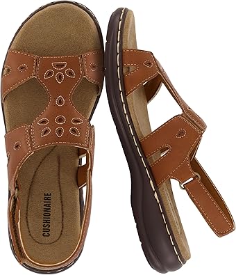 CUSHIONAIRE Womens Briar comfort sandal +Comfort Foam