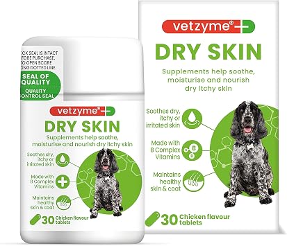 Vetzyme Dog Dry Skin with Evening Primrose