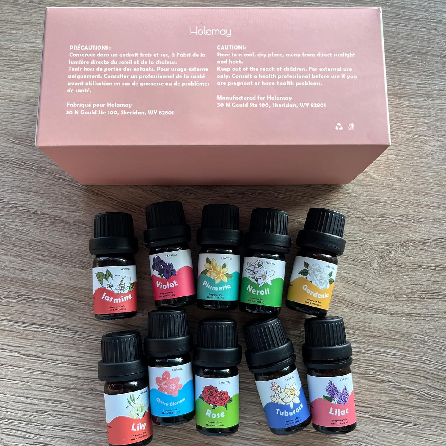 Floral Essential Oils, Holamay Premium Fragrance Oil for Candle Making, 5mlx10, Soap Making Scents - Rose, Jasmine, Neroli, Gardenia, Lilac and More, Aromatherapy Essential Oils for Diffusers for Home - Image 3