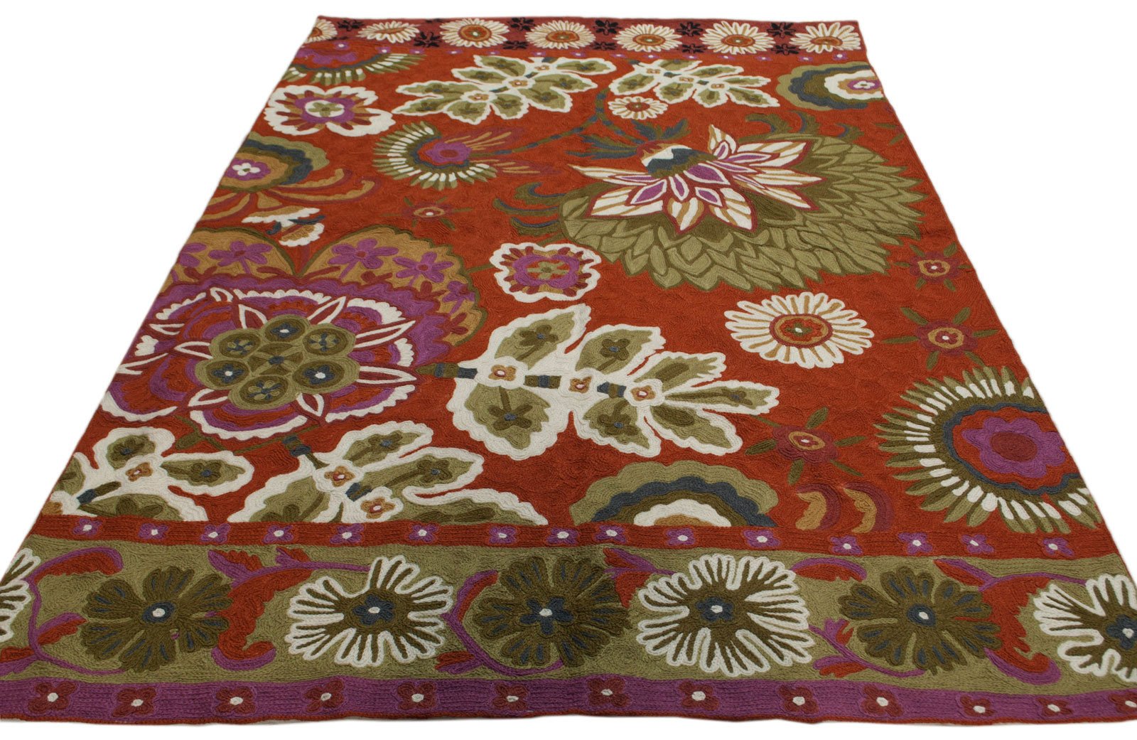 India Kilim Indo Suzani Ghelem Alfombras Gipsy CM 92x61