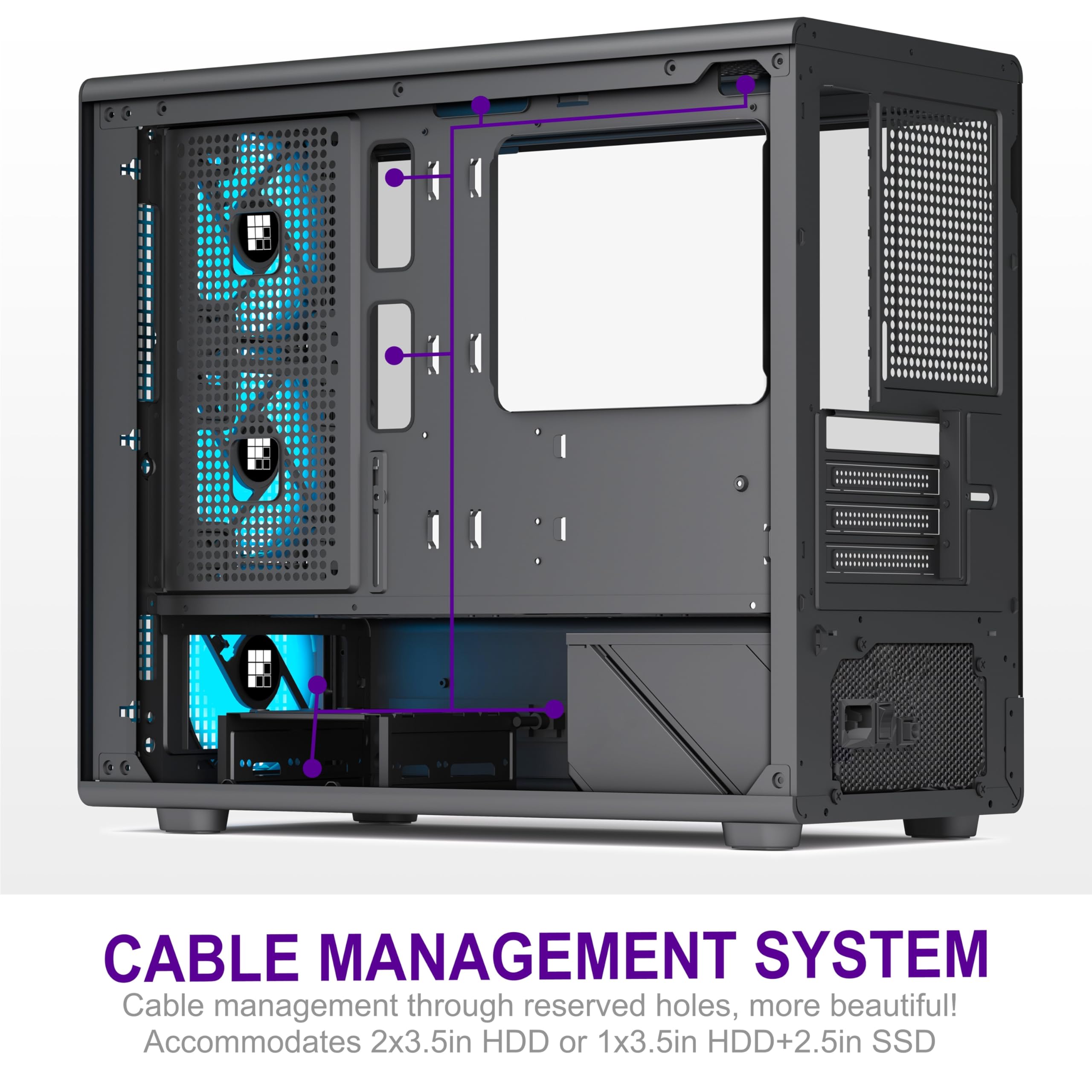 Amazon.com: FOIFKIN X01 PC Case - Preinstalled 3 ARGB PWM
