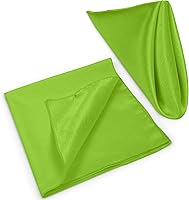 Vista 149 de Ultimate Textile -1 docena - Reversible Shantung Satin - Majestic - Servilletas de tela Majestic de 17 x 17 pulgadas color azul pizarra