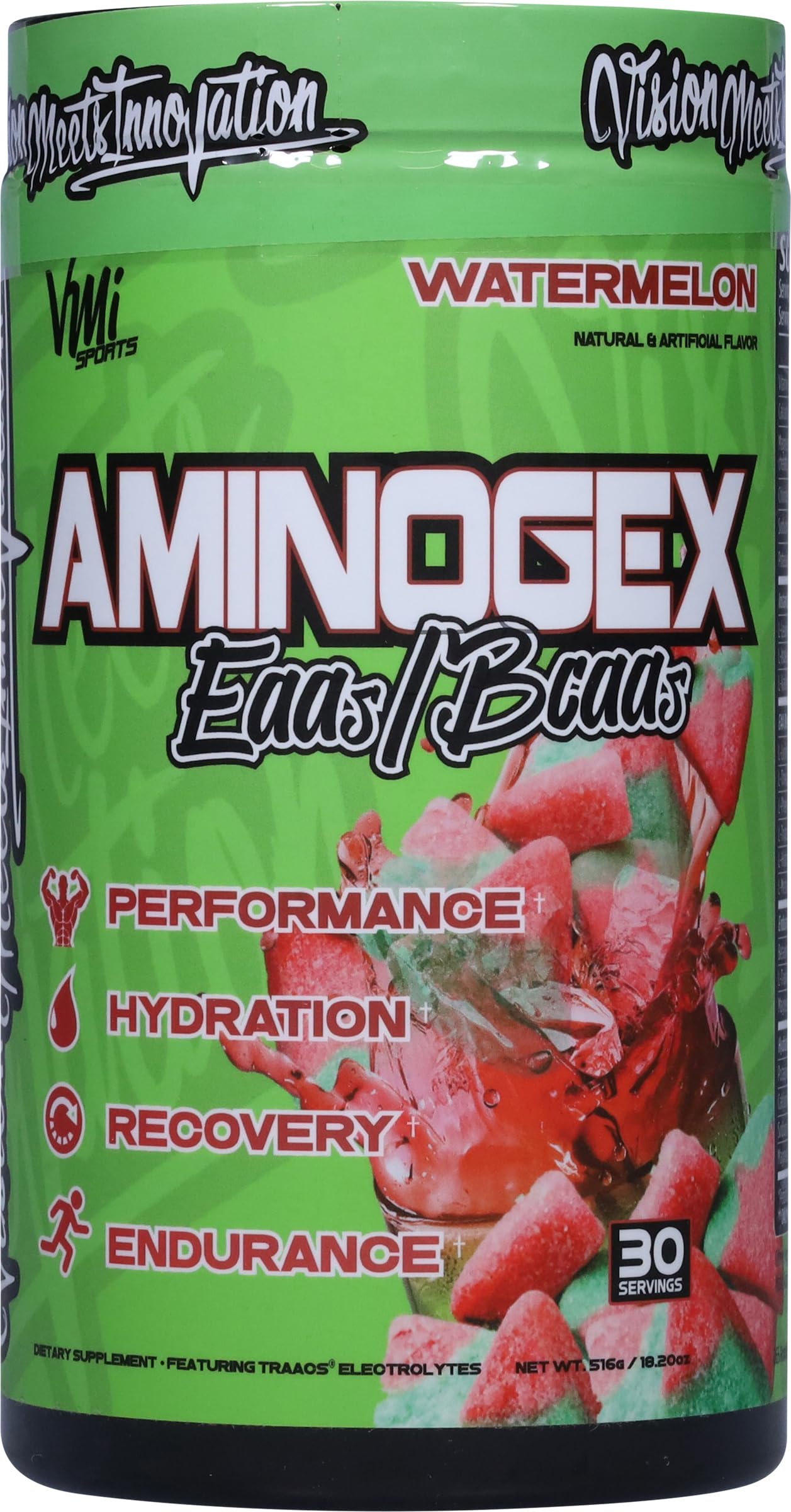 VMI Sports Aminogex Ultra | EAA + BCAA Powder | Amino Acid + Hydration Recovery Drink with Electrolytes, Betaine and Glutamine | (30 Servings) (Blue Shark Gummy) — Amazon image 6