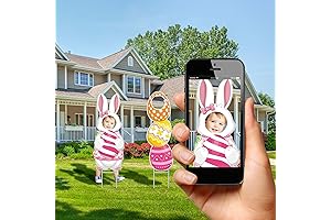 32 Inch Large Easter Bunny and Egg Yard Sign Decorations for Egg...