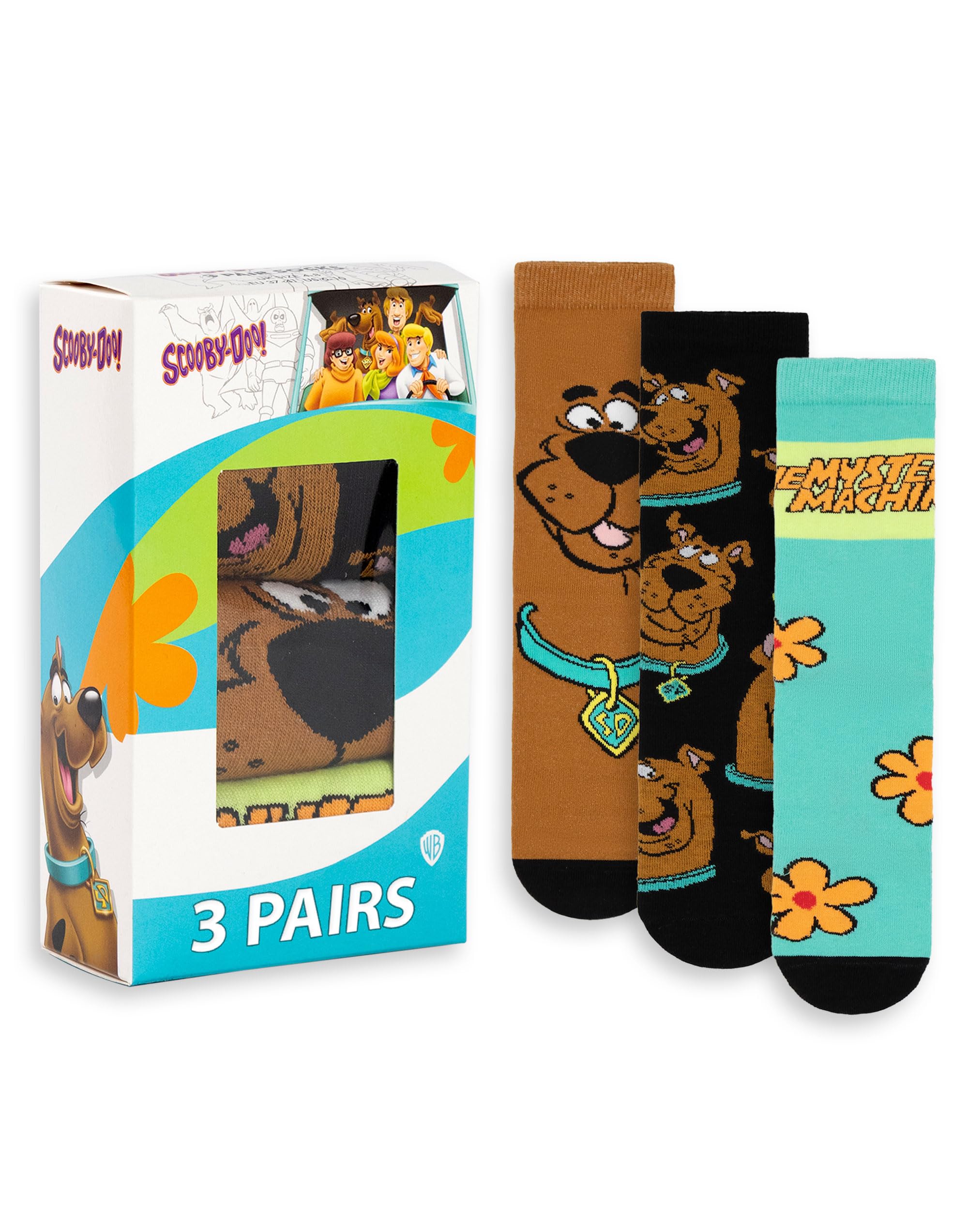 Vanilla Underground Scooby Doo Unisex Multicoloured Character Calf Socks Set Of 3 (7-11 Uk) from B&Q