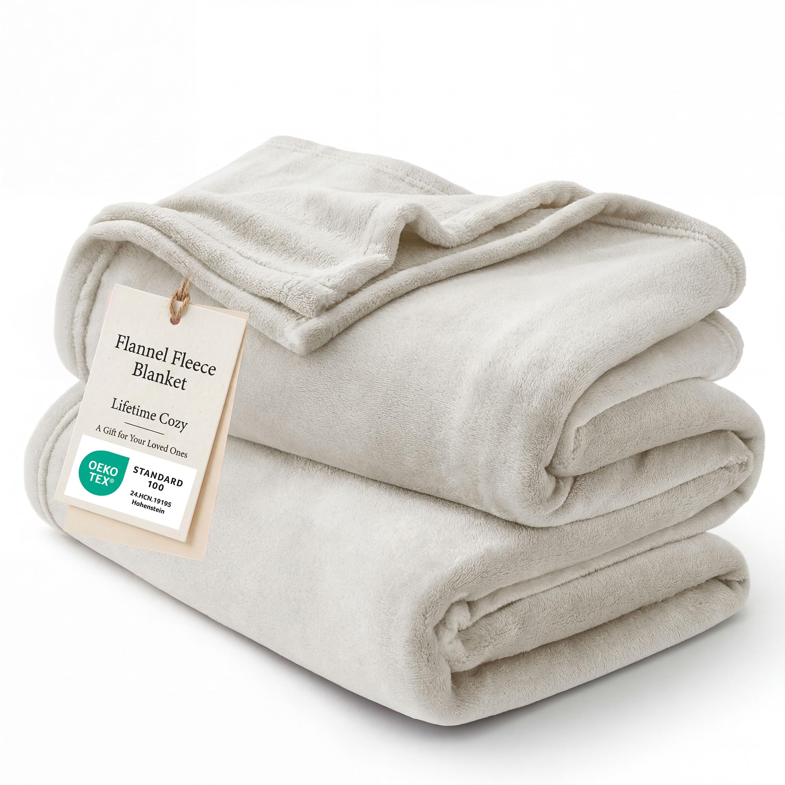 Amazon.com: Bedsure Fleece Blanket Queen Blanket Linen - 280GSM