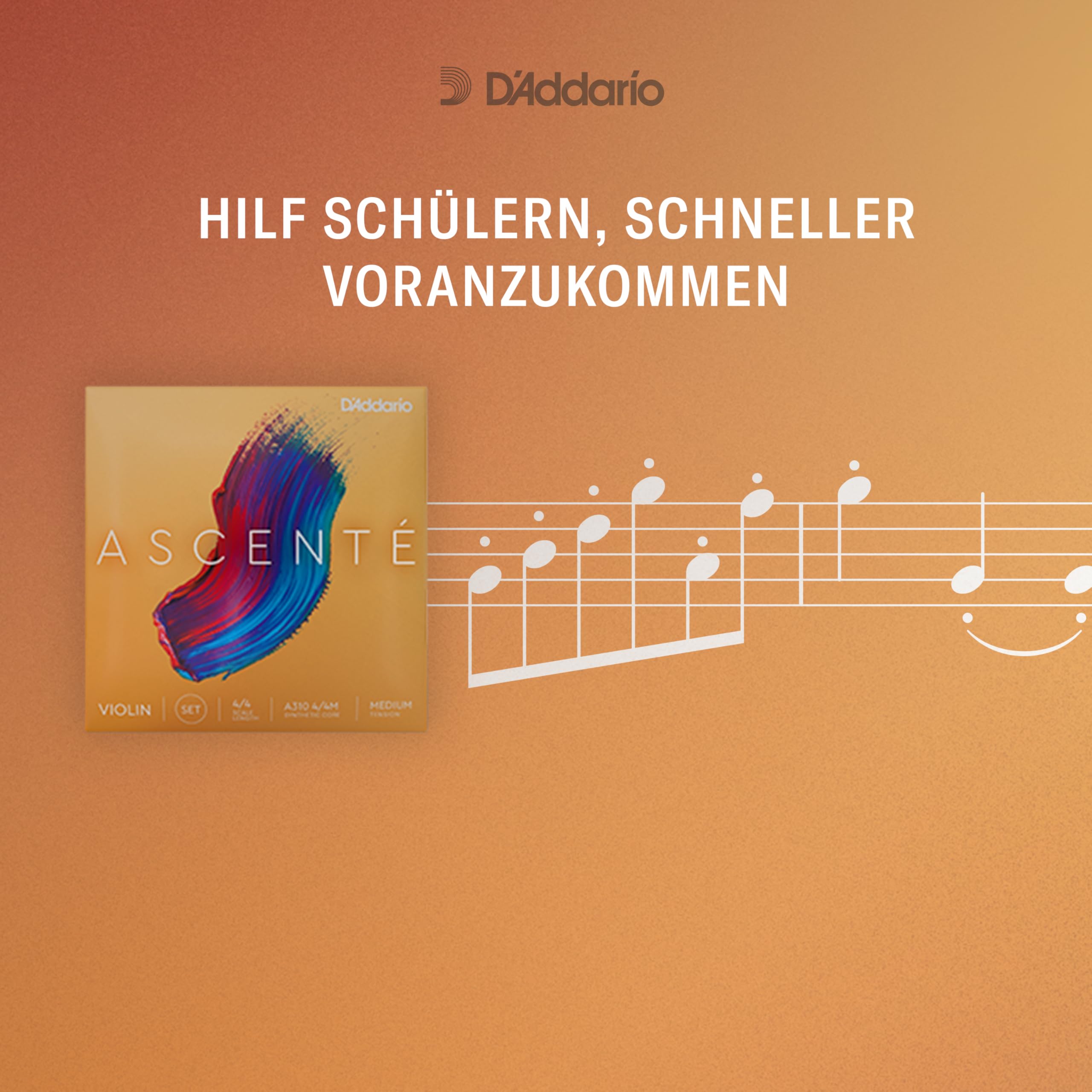 D'Addario Ascenté Geigensaite, mittlere Spannung 4/4 Scale