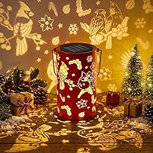 Capoda Cardinal Solar Lantern, Waterproof Solar Powered Hanging Lights for Garden Porch Pathway Yard, Red Bird Outdoor Decorations for Home Decor, Winter Spring Seasonal Party Gifts for Women Mom