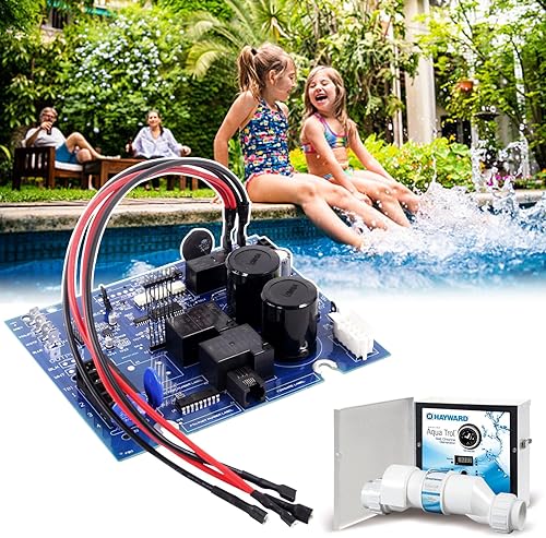 Aumzong Placa de circuito principal GLX-PCB-RITE, placa de control impresa (PCB) para sistemas de cloración de sal Hayward Goldline AquaRite con