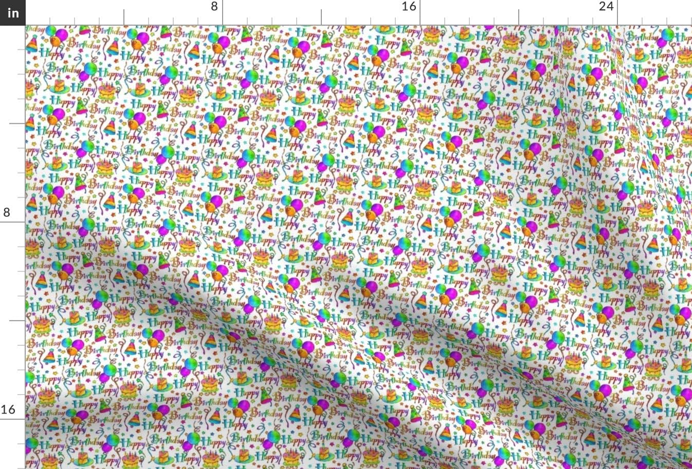 Spoonflower Fabric - Happy White Smaller Stars Fun Birthday Balloons Bright Colors Printed on Upholstery Velvet Fabric Fat Quarter - Upholstery Home Decor Bottomweight Apparel