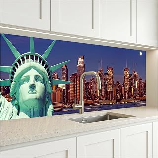 Dimex Küchenrückwand Folie Selbstklebend Freiheitsstatue 180 x 60 cm | Klebefolie - Dekofolie - Spri...