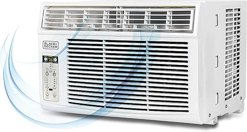 Miniatura 1 de BLACK+DECKER BD10WT6 - Aire acondicionado para ventana con control remoto, 10000 BTU, enfría hasta 450 pies cuadrados, color blanco