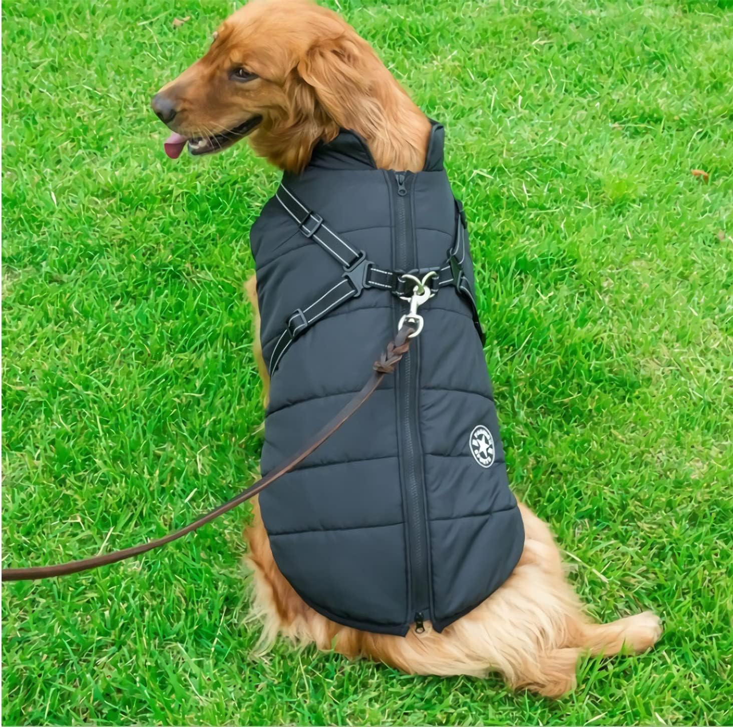 Puproyal Furry Jacket for Dogs Furry Jacket for Dog Pup Royal Furry Dog Jacket with Harness Cold Weather Dog Jacket for Small Medium Large Dogs Puproyal Furry Jacket for Dog