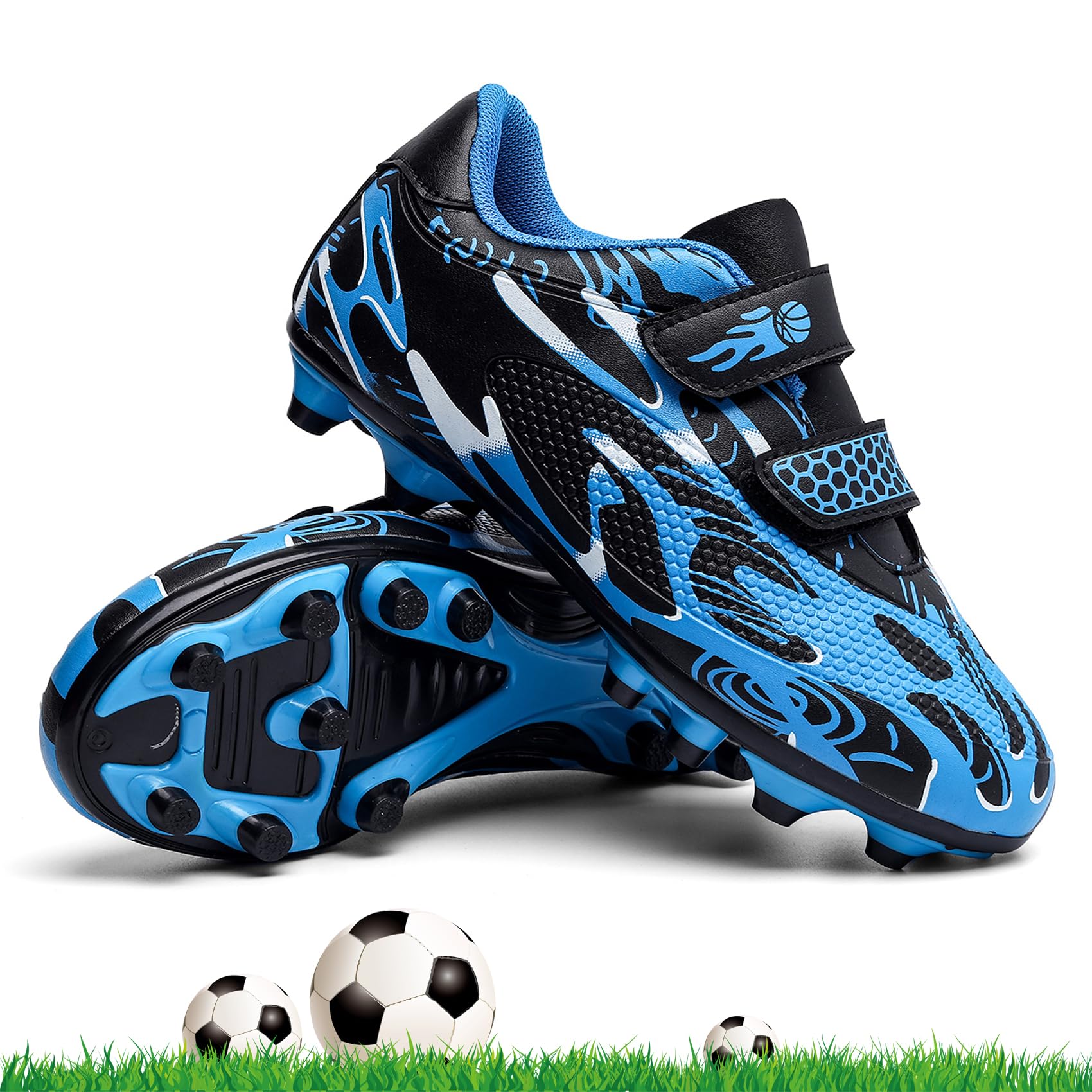 Unitysow Scarpe da Calcio Ragazzi Professionale All'aperto Sportivo Scarpe da Allenamento Bambini Teenager Scarpe Calcetto Spike Tacchetti