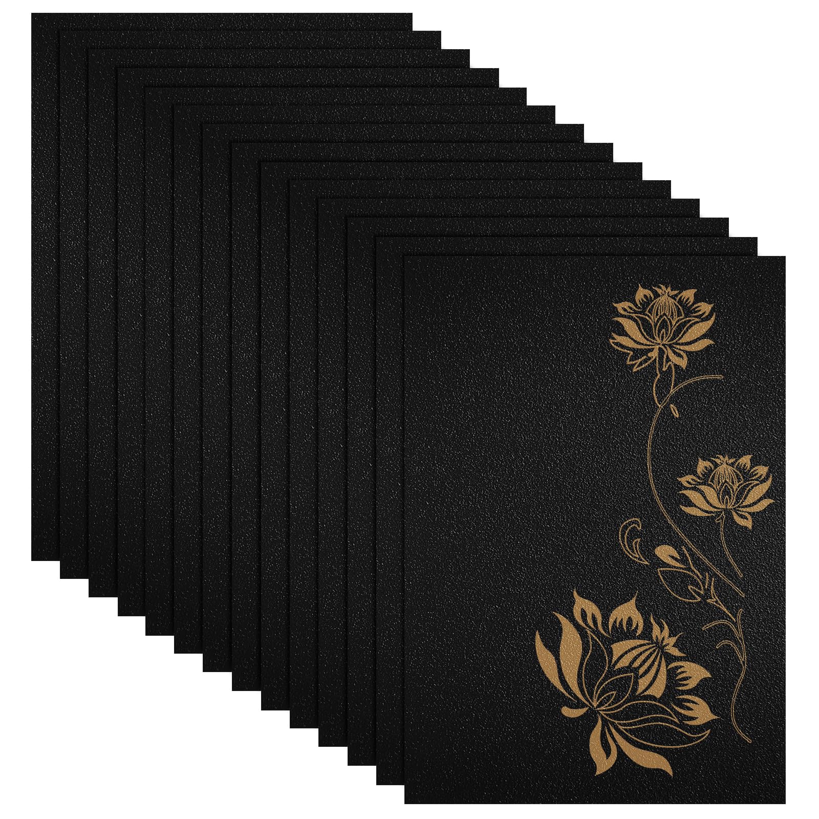 CYEER 20 sztuk płyt MDF A4, czarne, 300 x 210 x 3 mm, cienkie płyty drewniane, do lasera, routera CNC, modelowania, ażurowej piły liściastej, 20 sztuk