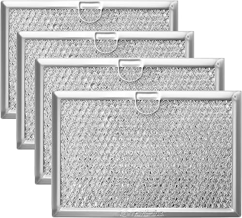 4 filtros de grasa para microondas 5304464105 5304509444 Frigidaire, 5 x 7-58 x 332 pulgadas, compatible con WB06X10608 5304517871 4920114 AP6809087