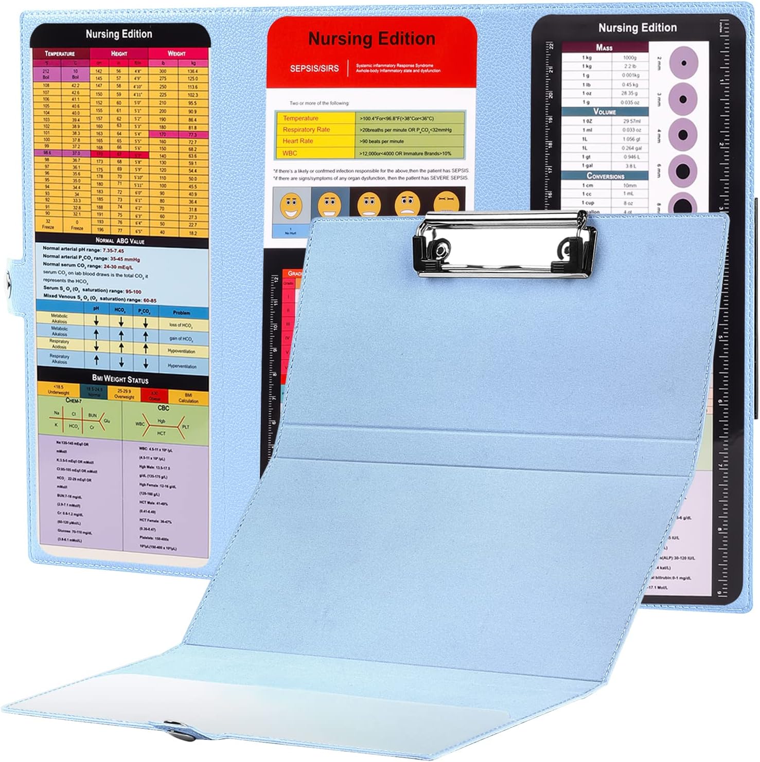 Nursing Clipboard Foldable Medical Clipboard with