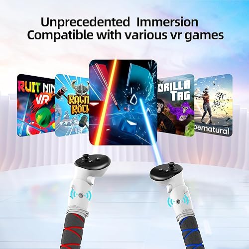 Miniatura 2 de AMVR Handle Attachments and Controller Straps Compatible with MetaOculus Quest 3 Controller Accessories(Not for Charging Dock)