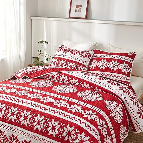 Miniatura 6 de Uozzi - Juego de colcha de 3 piezas, reversible, de microfibra suave y ligera, repujado, color sólido, para todas las estaciones