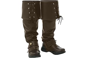Complete Your Pirate Ensemble: Deluxe Brown Boot Tops