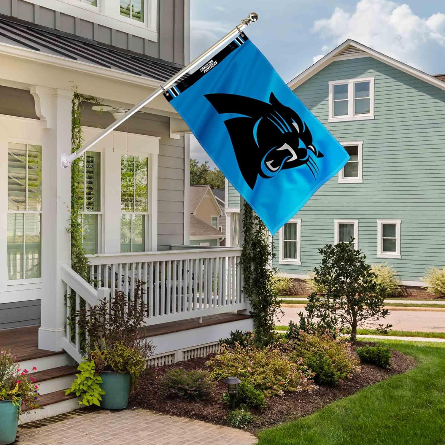 Carolina Panthers Printed Header 3x5 Foot Banner Flag