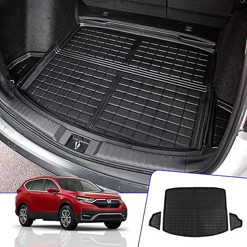 Vista 19 de Rongtaod Alfombrillas compatibles con Honda CRV 2017-2022, alfombrilla de maletero TPE para todo tipo de clima, accesorios CR-V 2021