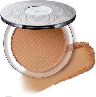 PUR Beauty 4-in-1 Pressed Mineral Makeup Powder Foundation with SPF 15 - Concealer & Finishing Compact Pressed Powder for Face - Buildable Medium to Full Coverage Foundation Powder