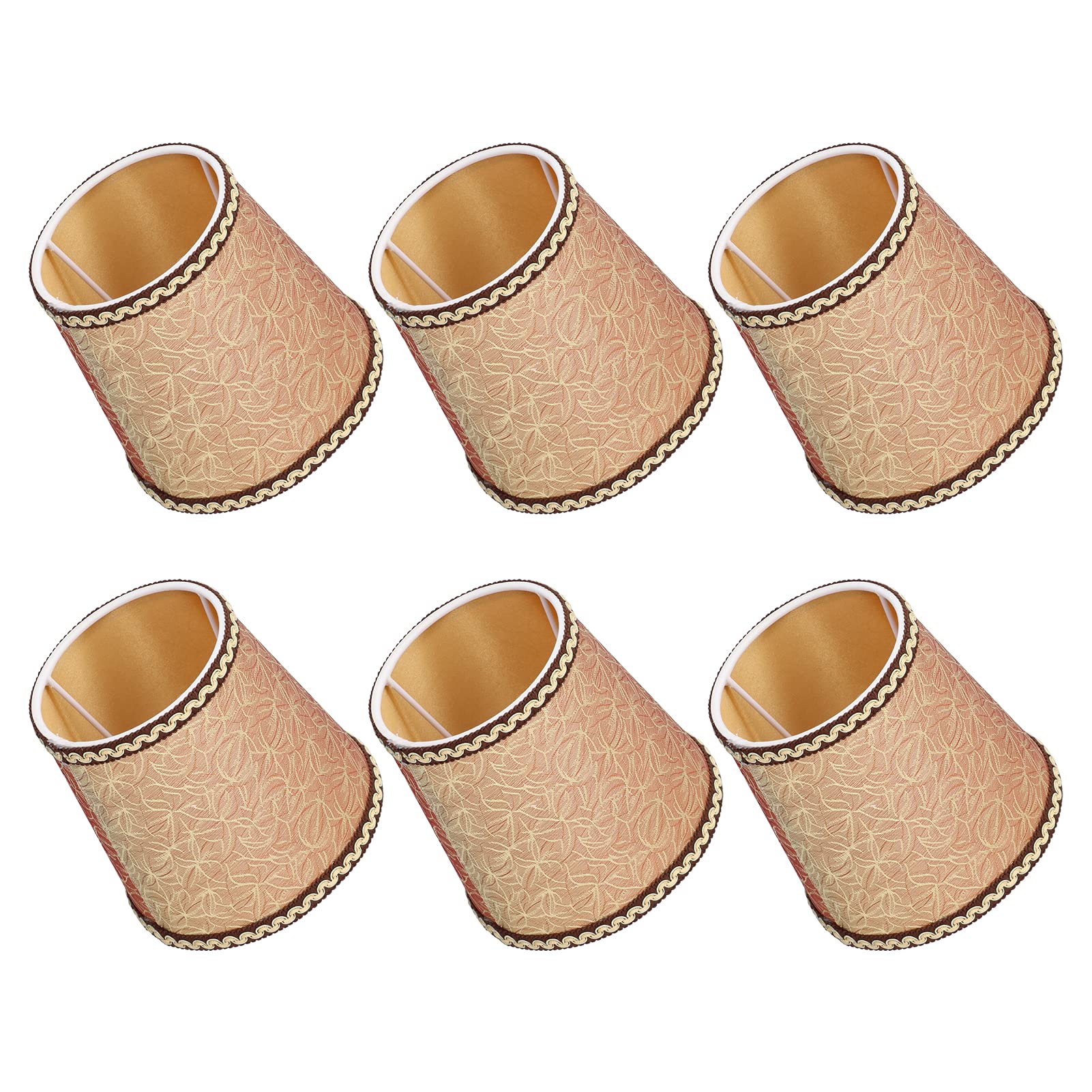 Modern Bell Lampshade Set of 3 for Chandelier Wall Lamp and Pendant Light Clip On Replacement Shades