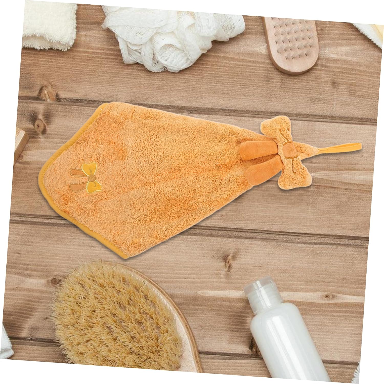 Kids Soft Bath Towel: High Absorbency Coral Fleece Facecloth - Multi-Purpose Face and Hair Drying Towel for Baby and Toddlers