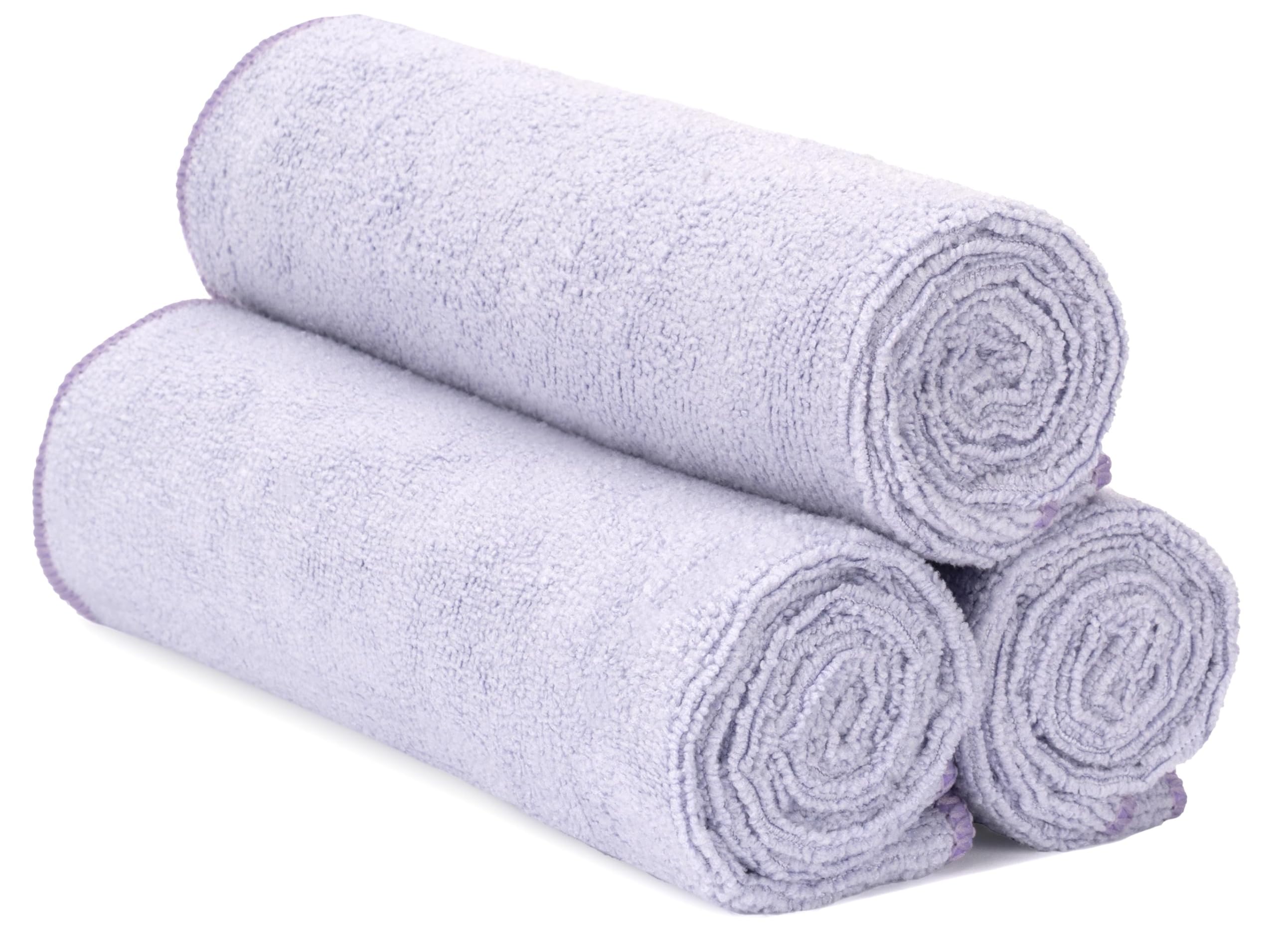 S&T INC. Microfiber Gym Towels, Yoga Towel for Home and Gym Bag, 16 Inch x 27 Inch, 3 Pack