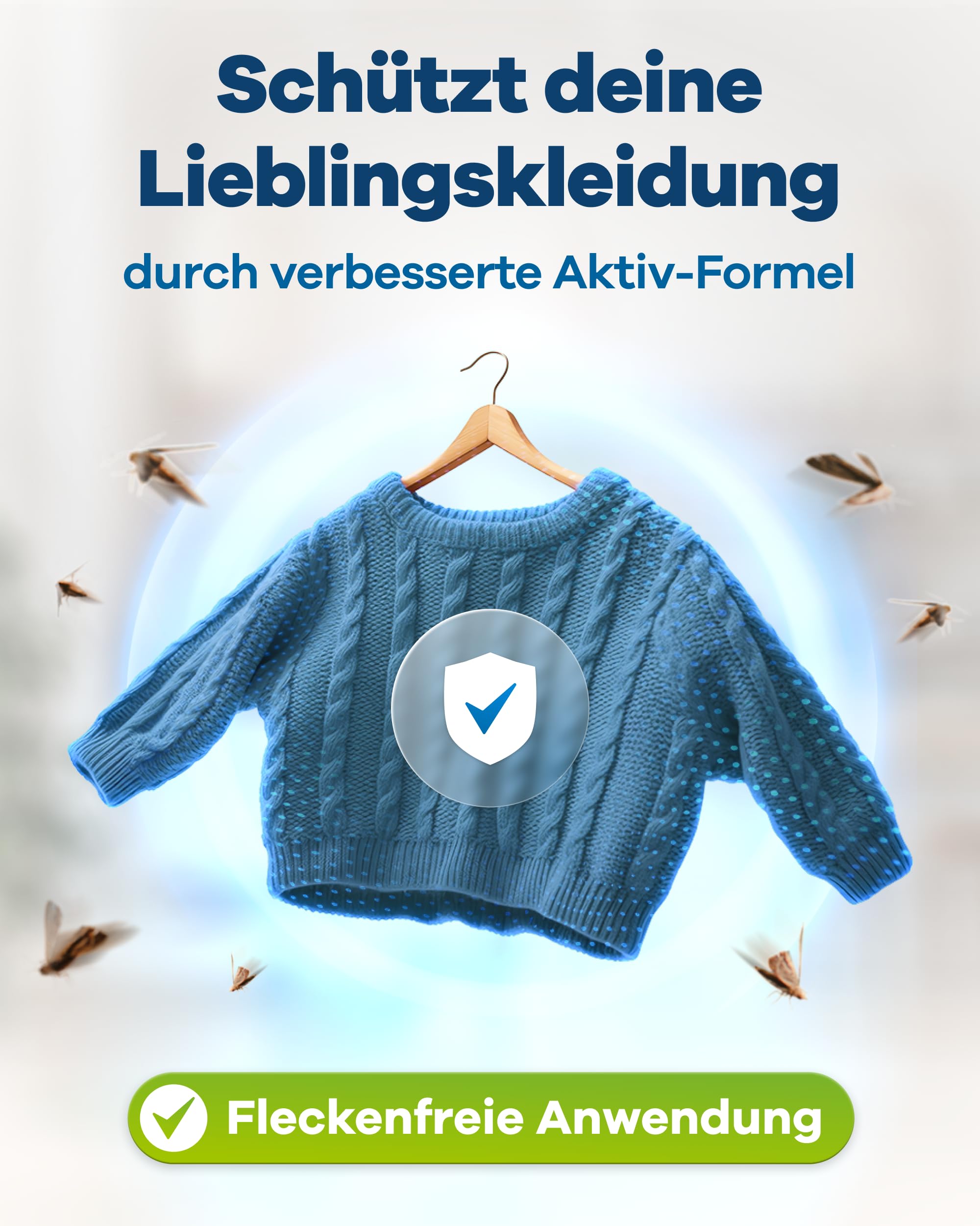Gerobug Motten-Spray 500 ml - Motten schnell & effektiv loswerden mit Langzeitwirkung - Mottenmittel für Lebensmittelmotten & Kleidermotten - Motten bekämpfen Alternative