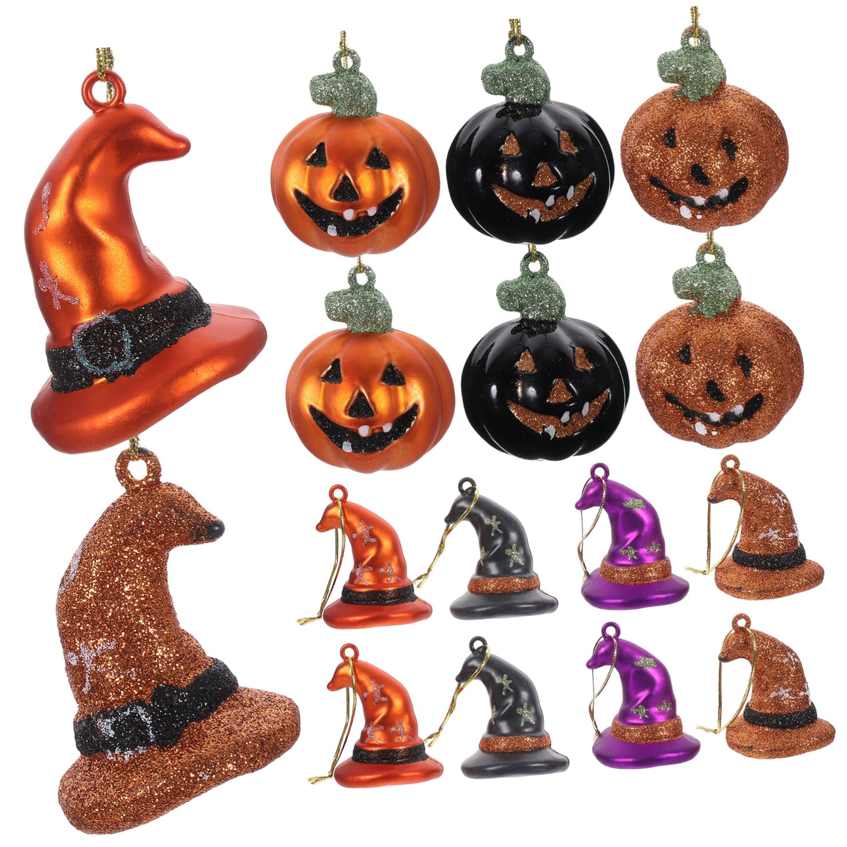 Chapeau de citrouille Halloween suspendu pour une décoration de porte originale