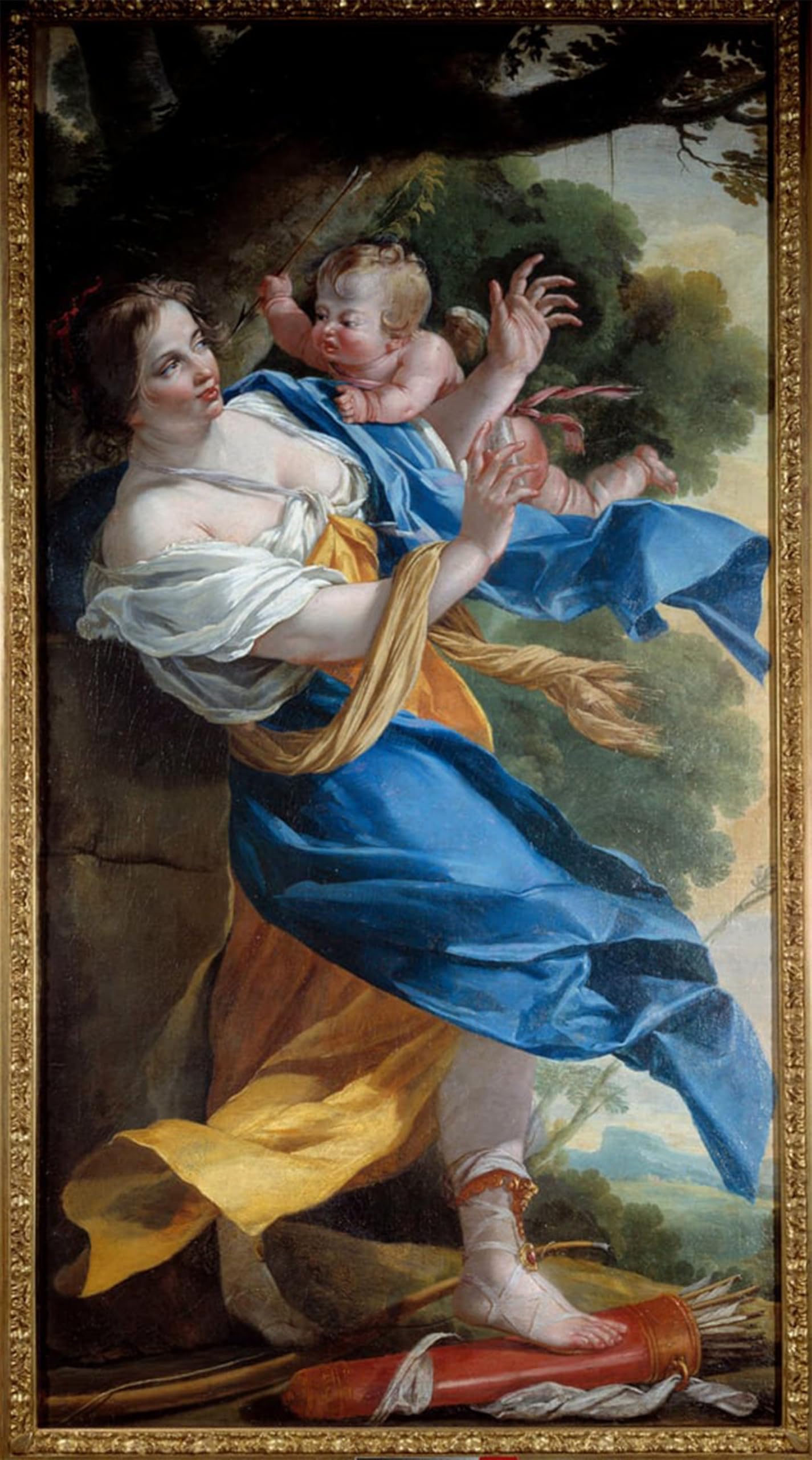 Artxlxxbn No Frame Famous Painting Art Wall Decor Abstract Art Picture Revenge Of Love Painting By Simon Vouet Animal Pictures For Home Decor 60X90cm