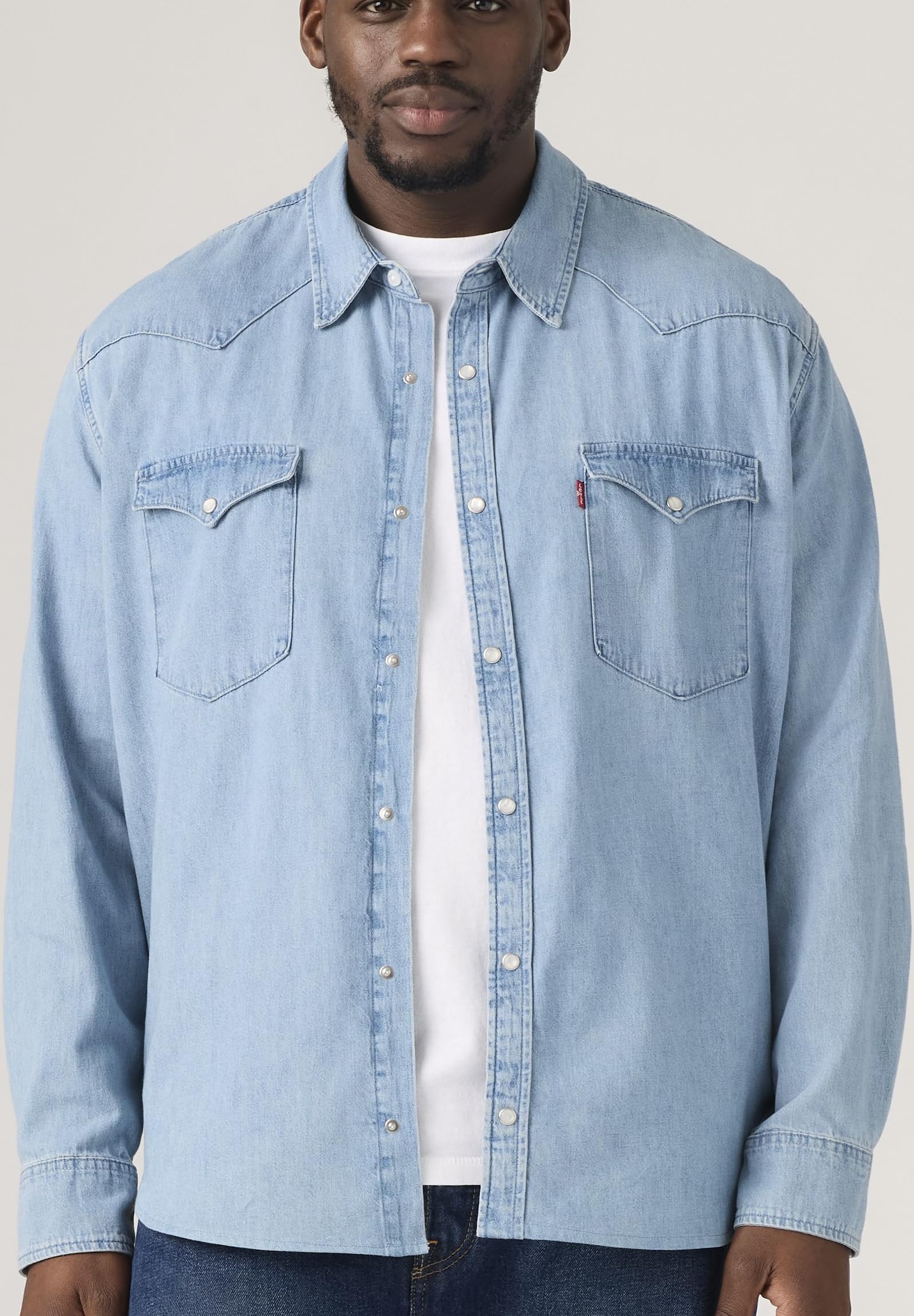 Levi'S Big & Tall Classic Western Camisa Abotonada Hombre