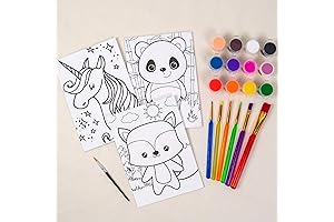Horizon Pre-Drawn Canvas Paint for Kids - Ready to Paint 5" x...
