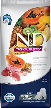 N&D Dog Tropical Selection Lamb Puppy Med/Max 10 Kg K pek Mamas