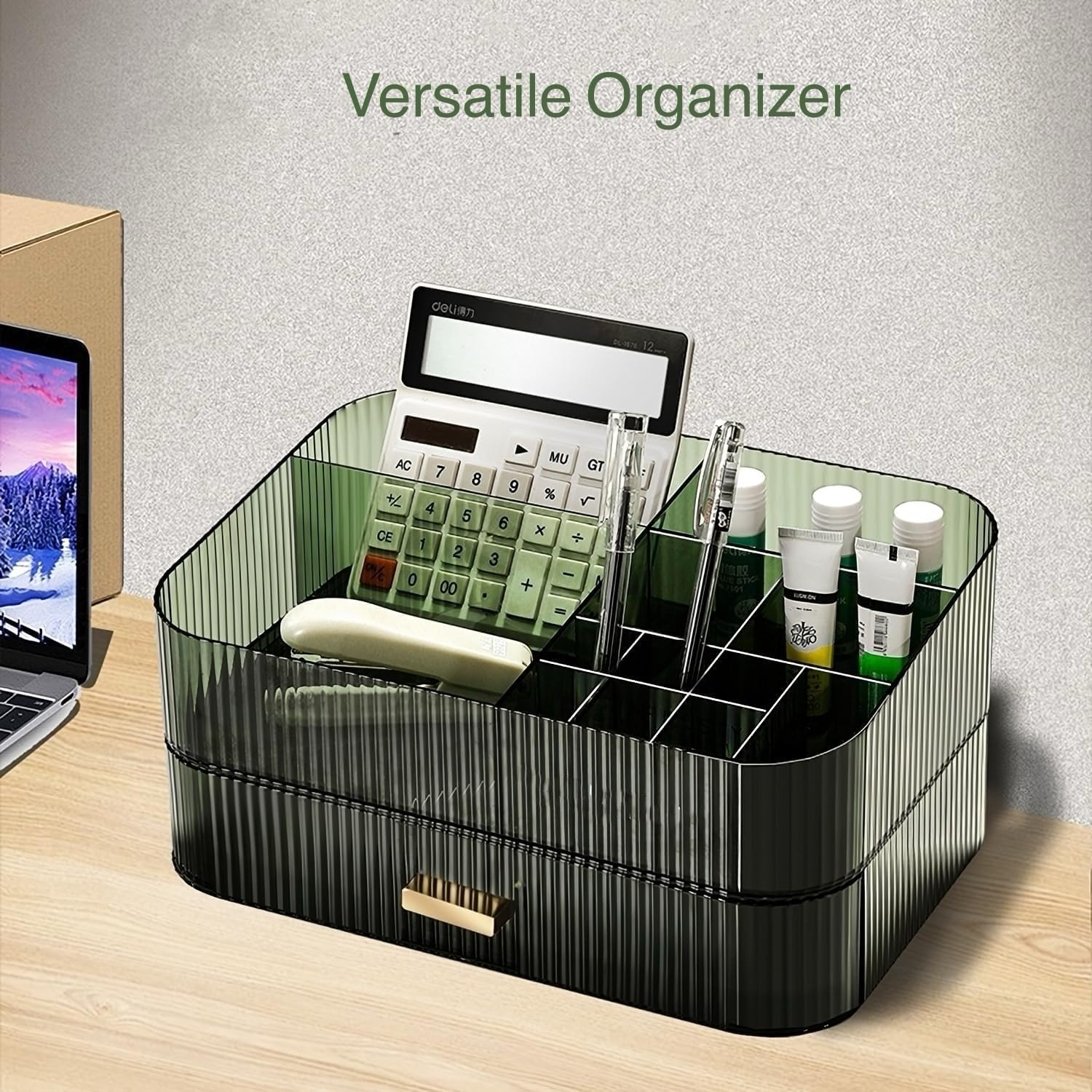 Stackable Makeup Organizer with Drawers, Multipurpose Cosmetic Storage