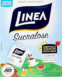 Adoçante em Pó Sucralose com 50 Envelopes de 0,6G - Linea