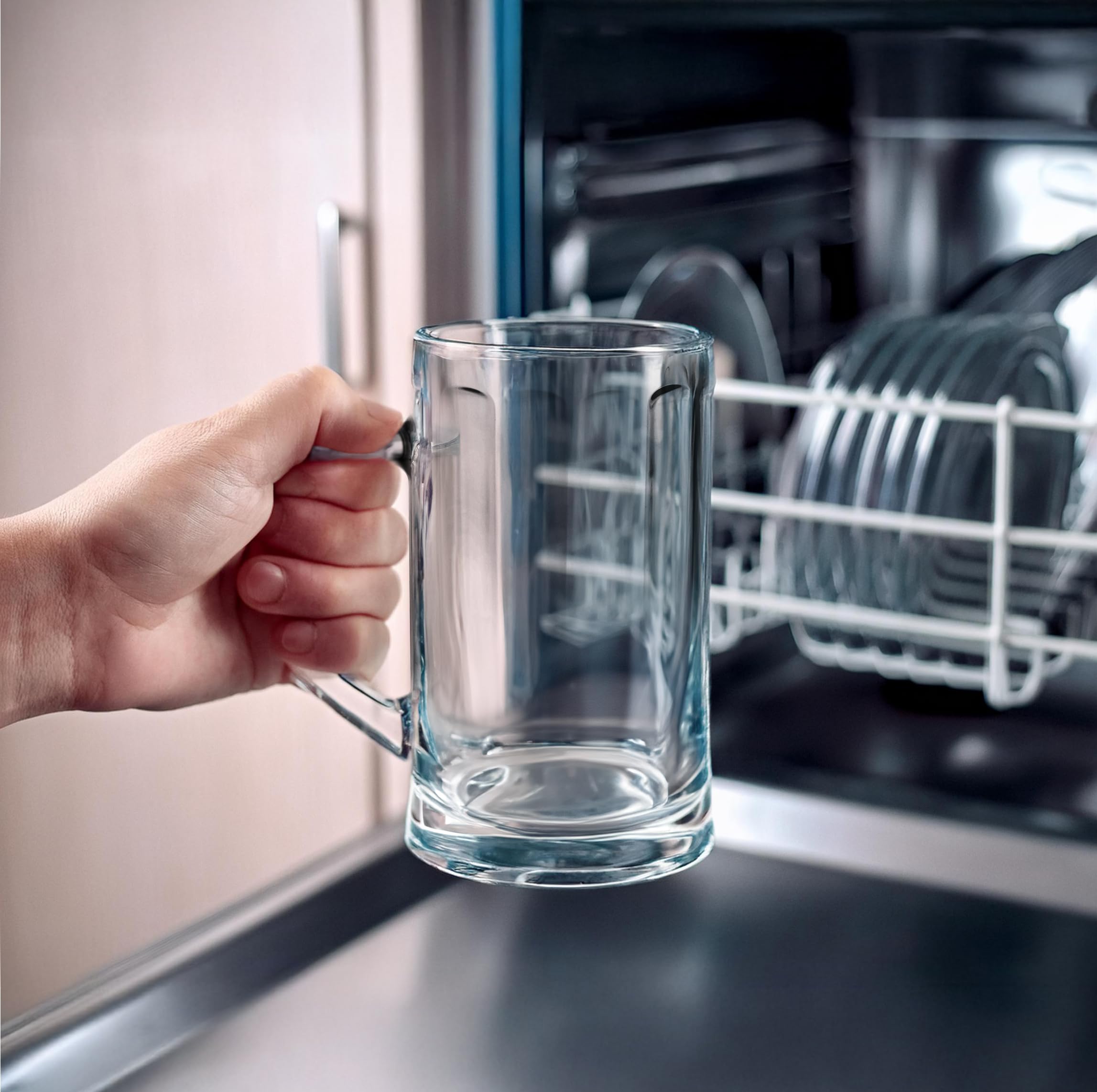 Set 6 Tazze Da Latte Macchiato Cosumy 300ml Con Cucchiaini - Vetro Trasparente, Lavabili In Lavastoviglie - Foto 10