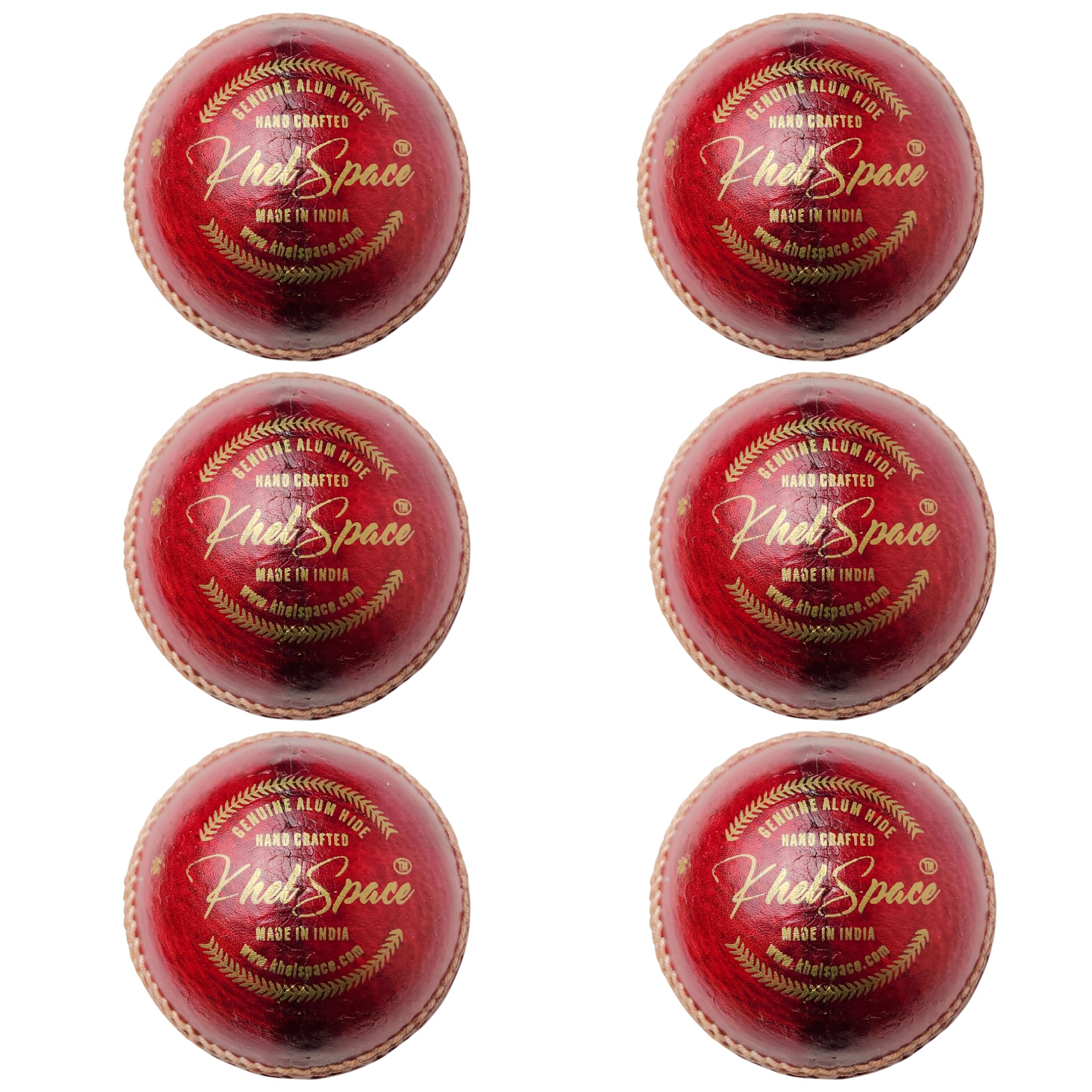 KHELSPACE KS-20 4 Piece Leather Cricket Ball | Hand-Stitched Professional Grade | Durable for Test, ODI, T20 & Practice Matches | Swing & Seam Optimized | Premium Shine & Consistent Bounce (6)-picture-13