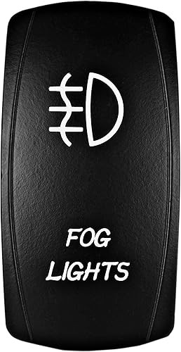 Miniatura 3 de STVMotorsports Interruptor basculante láser - Luces antiniebla - Luz LED de encendidoapagado - 12 voltios (verde)