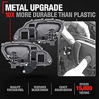 Vista 3 de Manija de puerta interior delantera para conductor y pasajero, metal mejorado - Compatible con Chevrolet C1500 1988-1999, 88-99 K1500; 88-99 GMC