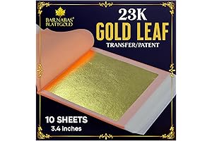 Barnabas Blattgold Gold Leaf Sheets: Transform Art with Real Gold's Shimmer