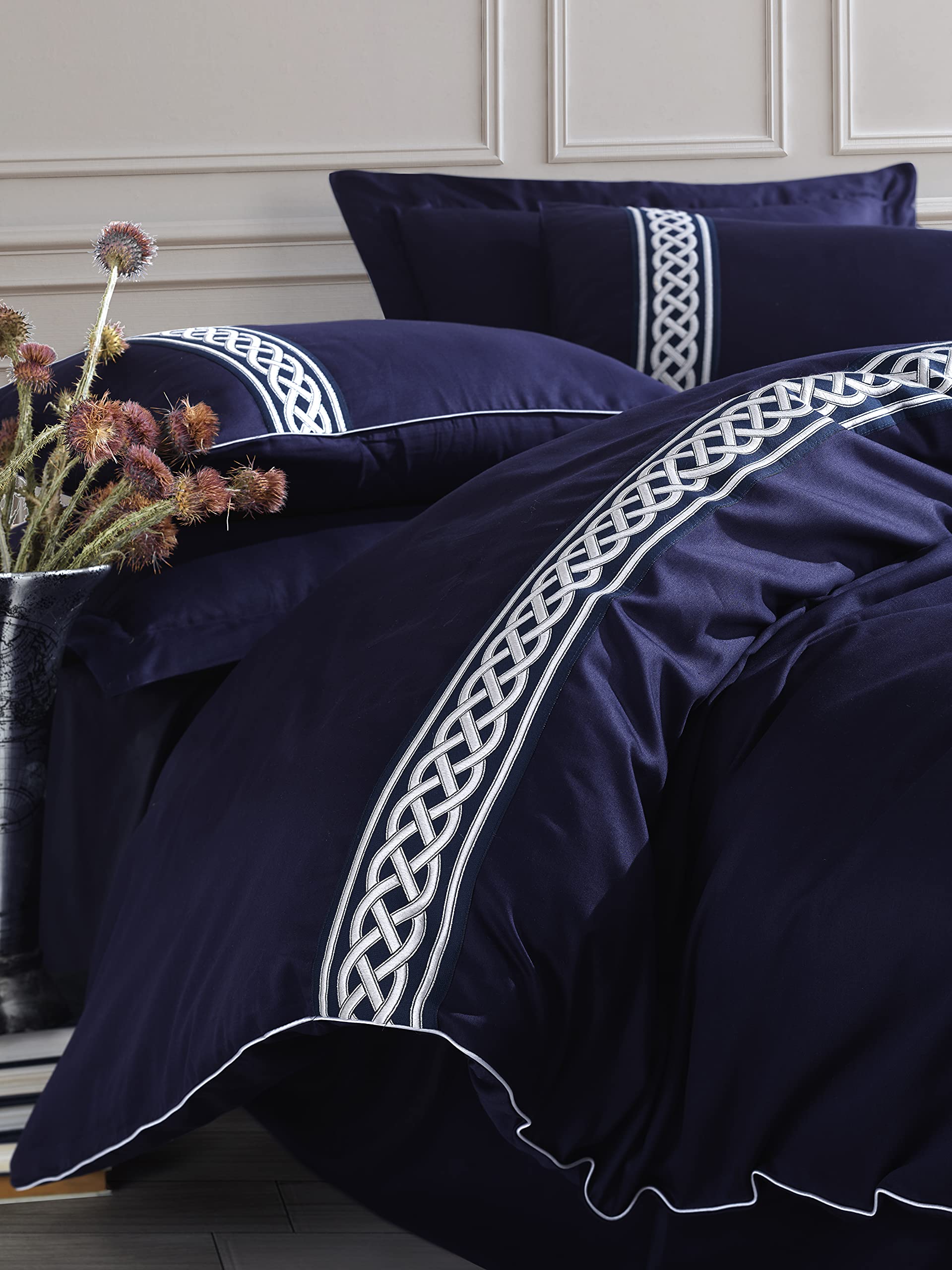 Lenzuola Cotone Set Biancheria Letto Raso Makò 100% Cotone - Lusso E