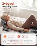 COMFIER Mat de massage corps complet avec chaleur, massage dos vibrant avec oreiller Shiatsu cou 10 Moteurs vibrants & 3 Niveaux de chaleur