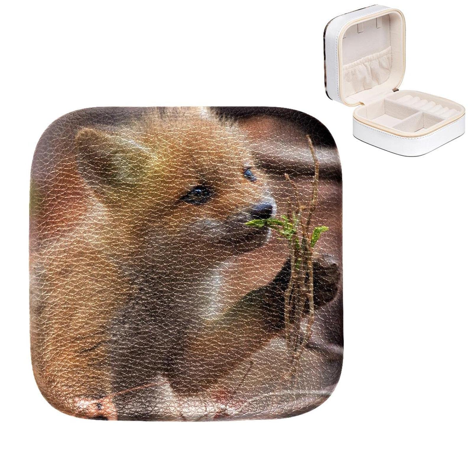 Boîte à bijoux pour femme et fille motif petit renard 10.5cm