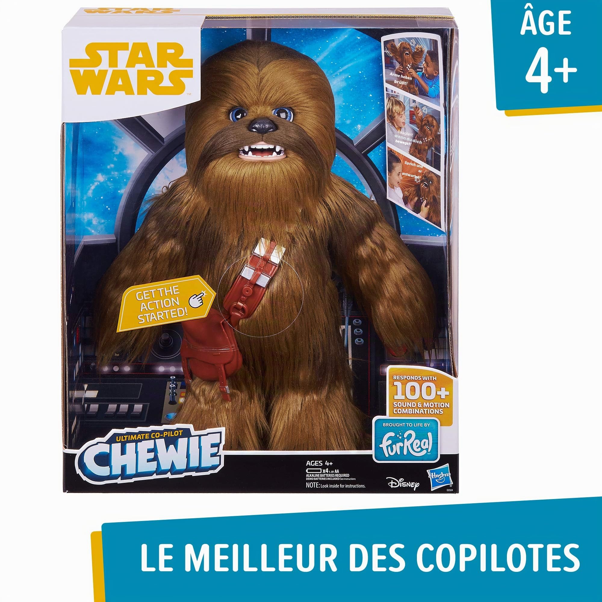 Star Wars Hasbro E0584EU4 Solo Film Chewbacca, interaktive Plüschfigur