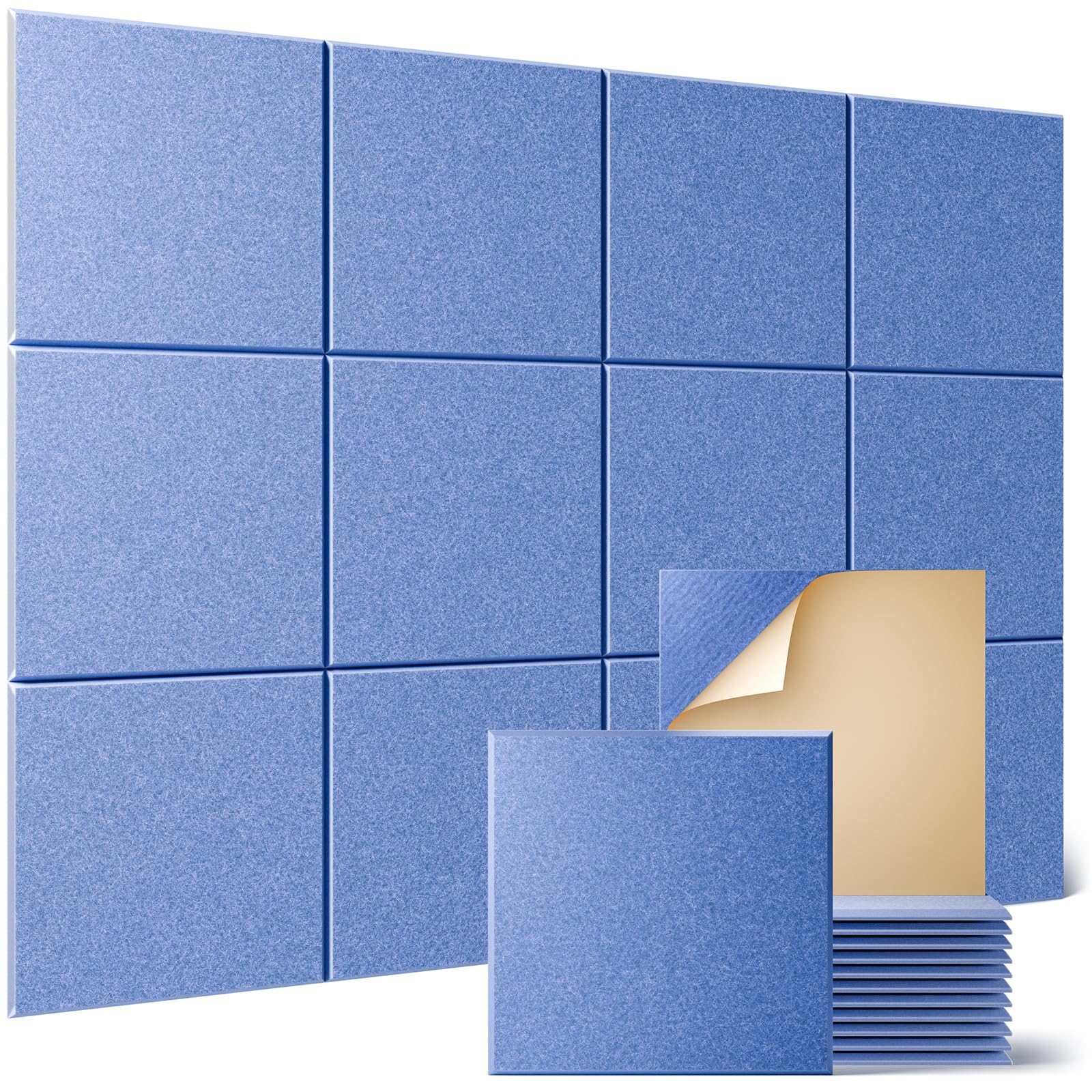 Snapklik.com : Sonicism 12 Pack Acoustic Wall Panels