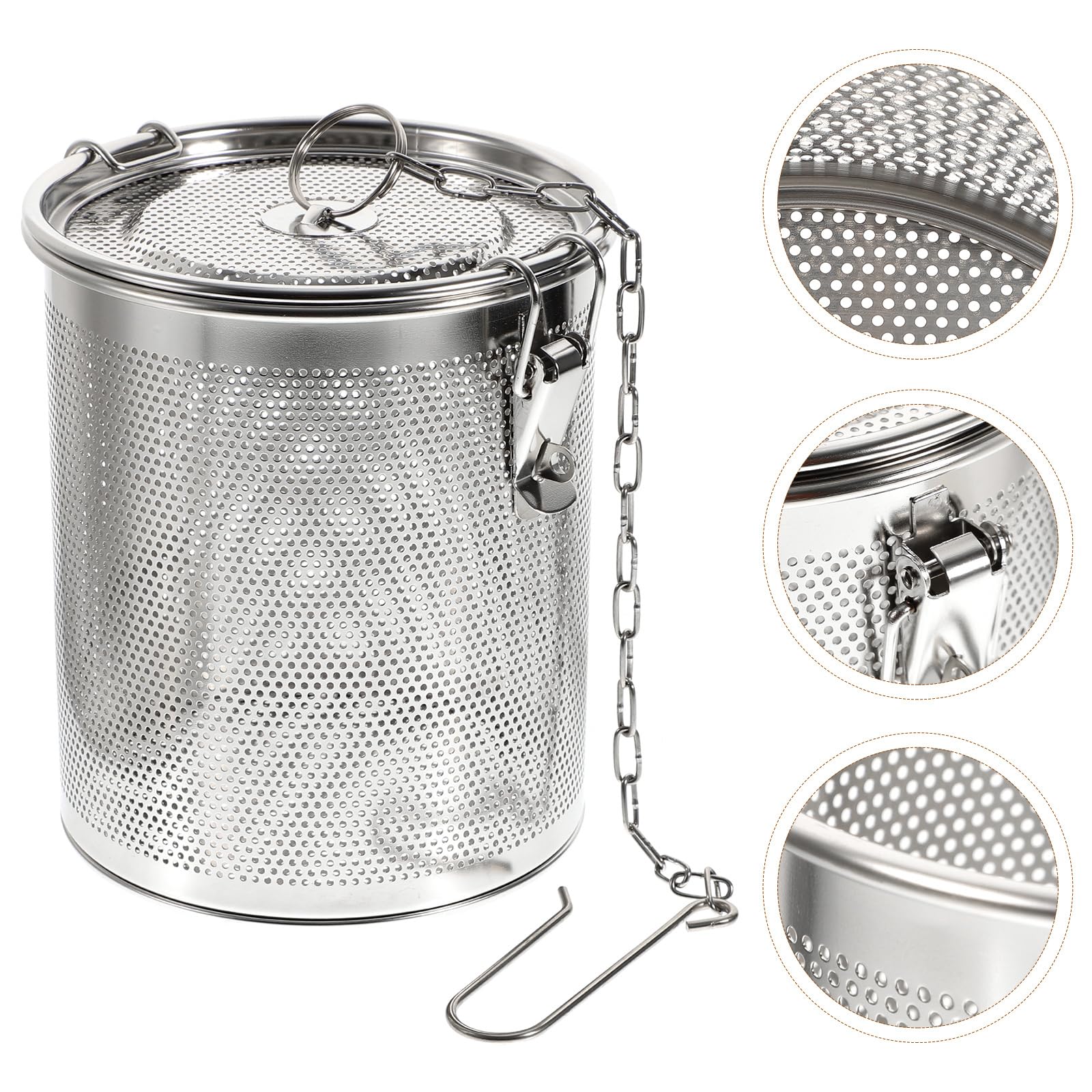 Yardwe Boule à thé en acier inoxydable - Boule à thé - Infuseur à thé - Boule d'assaisonnement en maille fine - Infuseur de cuisson pour feuilles de thé en vrac